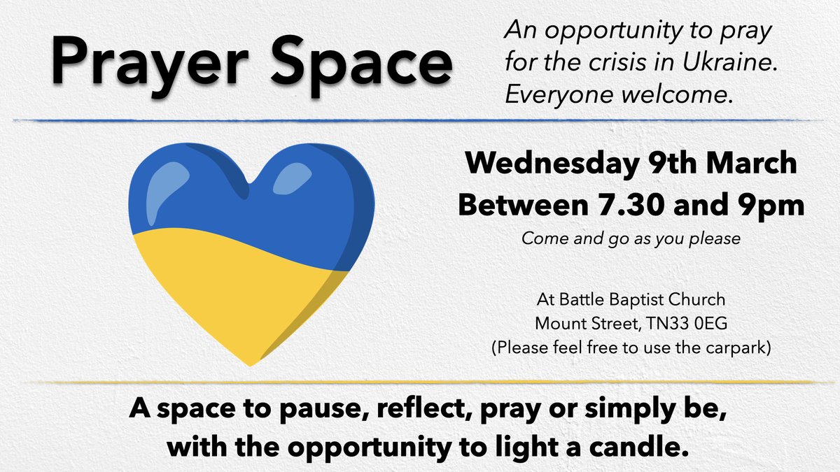This Wednesday evening - everyone welcome.