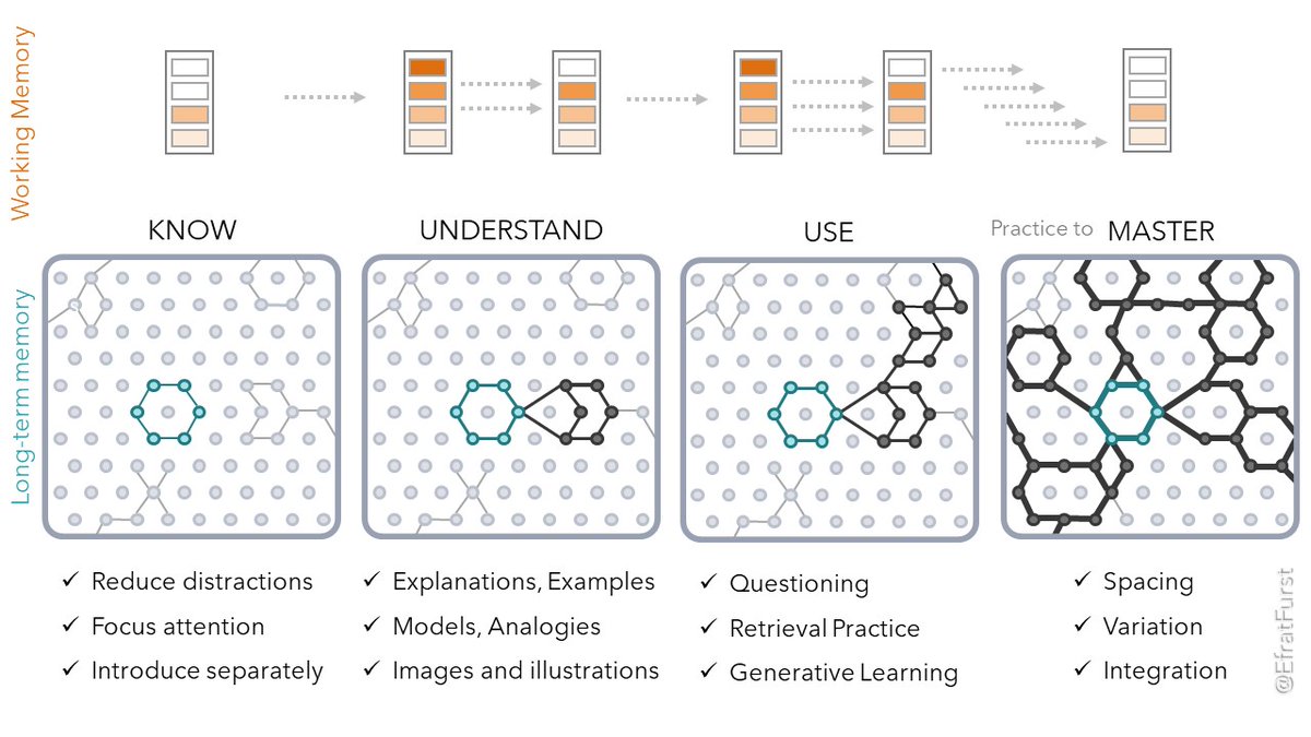 EfratFurst's tweet photo. Learning in the brain- not new, but newly updated: 
long-term memory, working memory, interactions, and related strategies -
https://t.co/mtxr74egz4 https://t.co/oPC6sUYlXy