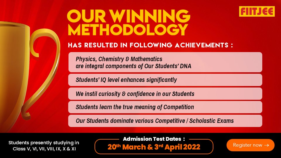 fiitjeemumbai's tweet image. #GatewayToSuccess

Our 𝗪𝐢𝐧𝐧𝐢𝐧𝐠 𝗠𝐞𝐭𝐡𝐨𝐝𝐨𝐥𝐨𝐠𝐲 has resulted in following achievements: