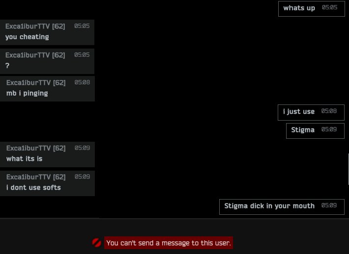 xTerotex's tweet photo. Average Kappa enjoyer chat #EscapeFromTarkov #EFT https://t.co/5kPNAMAUVd