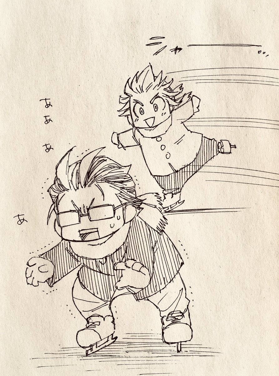 ❄️をガチギレさせた時はスケートで逃げようと心に決める🔥 