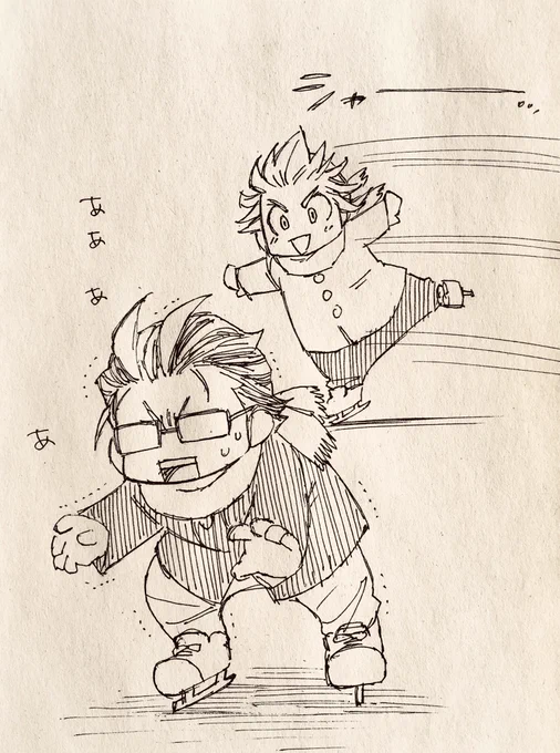 ❄️をガチギレさせた時はスケートで逃げようと心に決める🔥 