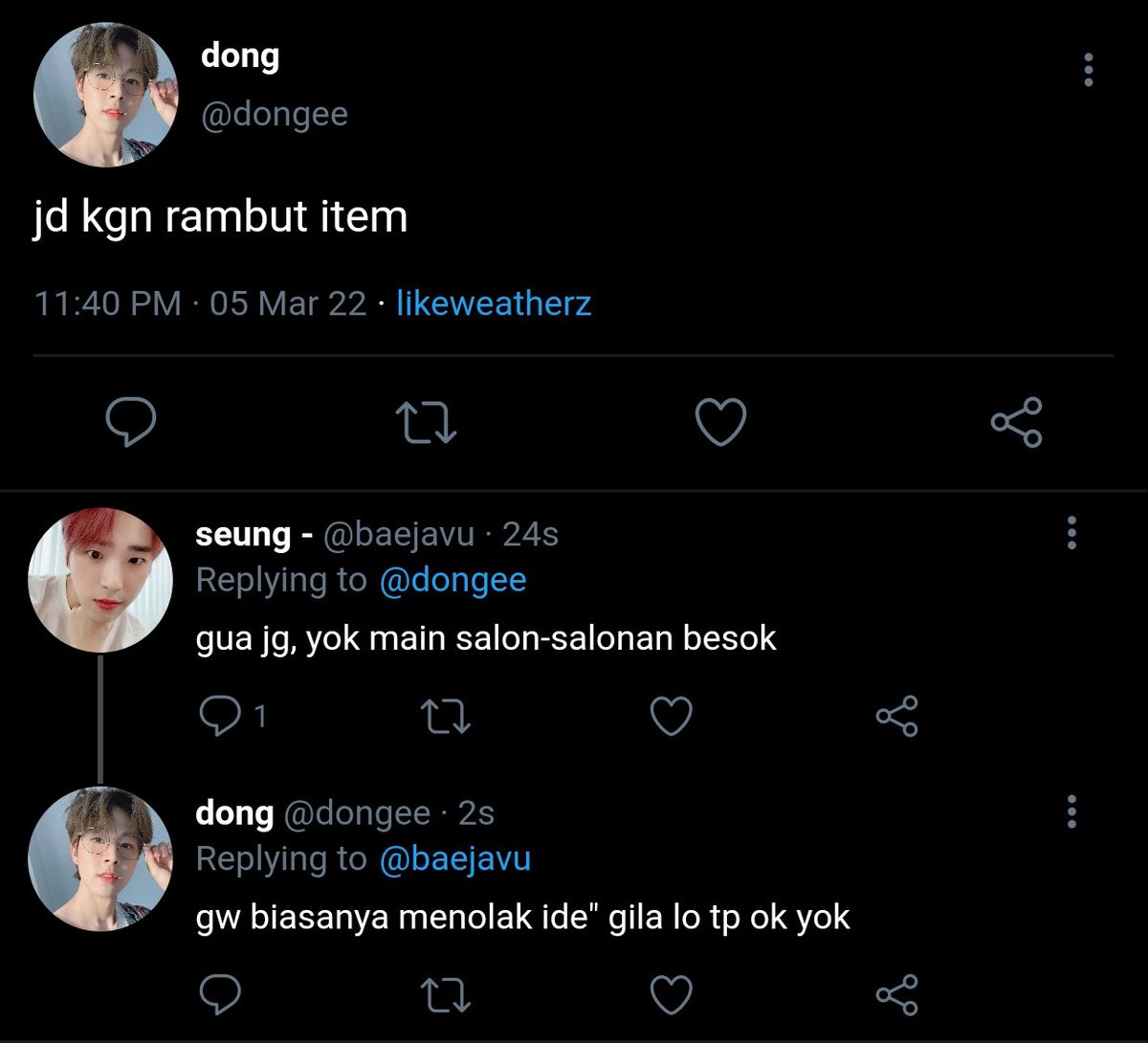 likeweatherz's tweet photo. PARA BUAYA BERAKSI (pt. 2) (yang rambutnya selalu warna-warni diem aja dah) https://t.co/orfsW6hl6T