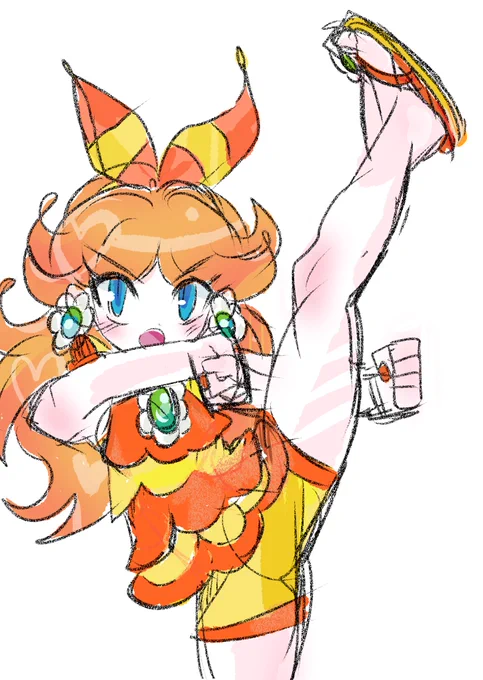 #PrincessDaisy #デイジー姫 #らくがき #SuperMario  #イラスト #マリオ 暑くなってきたのでスイマー!。 