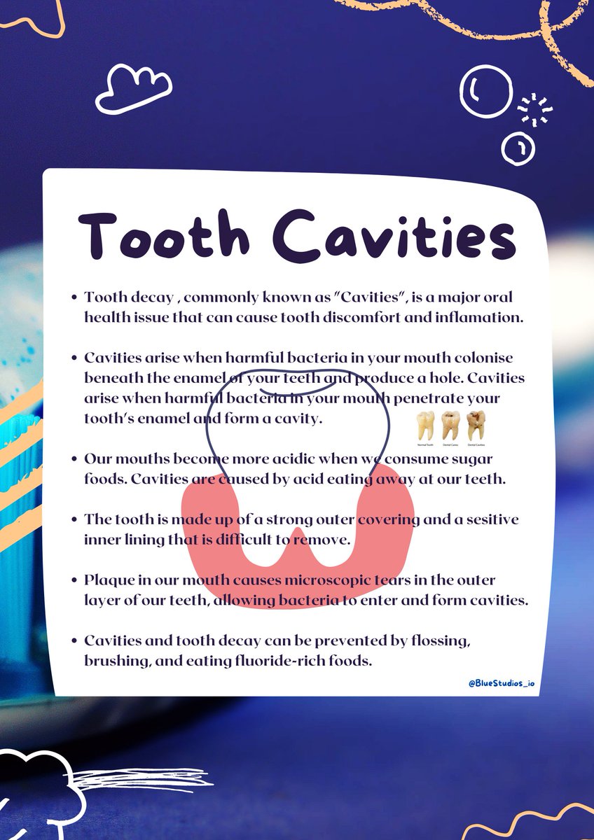 Do you know about, Tooth Cavities?
#BellaChallenge 
Day47
<a href="/BlueStudios_io/">Blue Studios Labs</a>
@bluestudiosNFT
#NFTCommunity 
#Learn2Earn