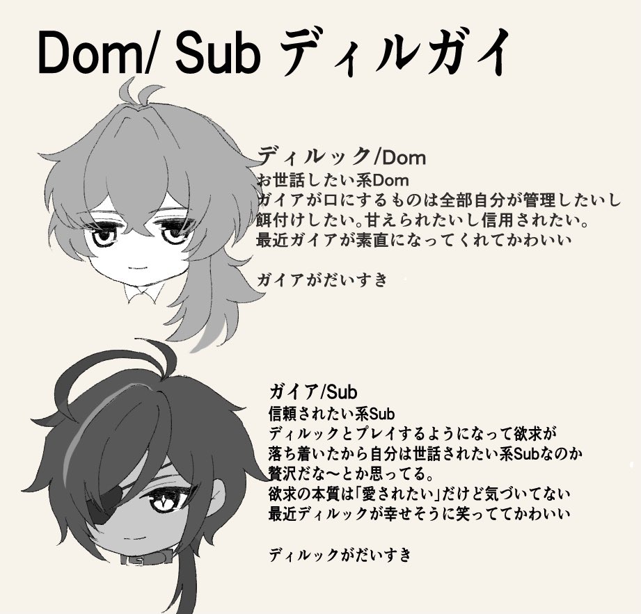 Dom/Subのディルガイ

#ディルガイ #luckae 