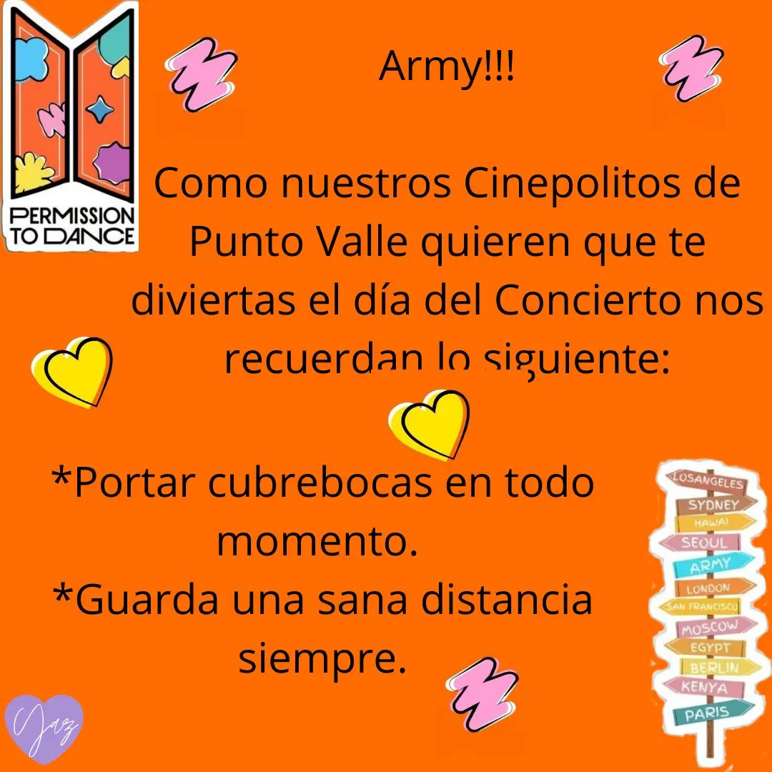UARMYMX's tweet photo. #Army
Te dejamos algunas recomendaciones para que disfrutes de esta experiencia en el cine!!!
#BTS #BTSARMY #permisiontodance #PermissionToDanceOnStage
Yaz 💜 https://t.co/CLUaj0hiFw