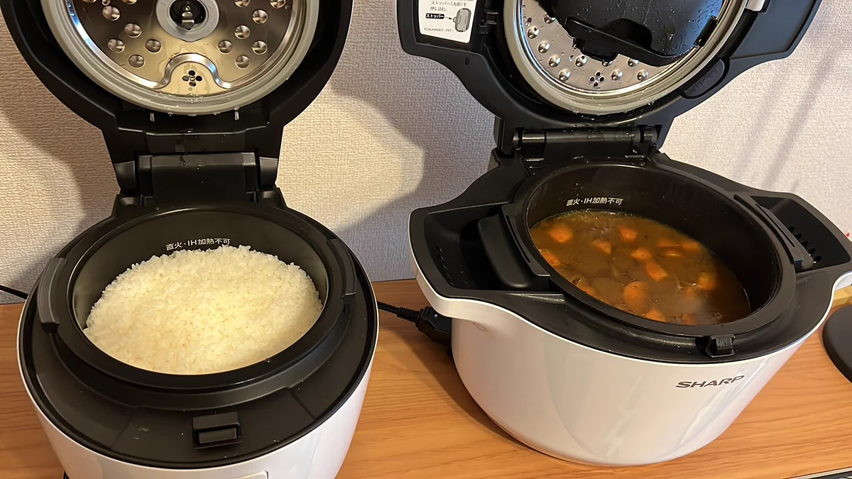 彼氏が遊びに来るので…ホットクックでカレーと米のビュッフェ形式！