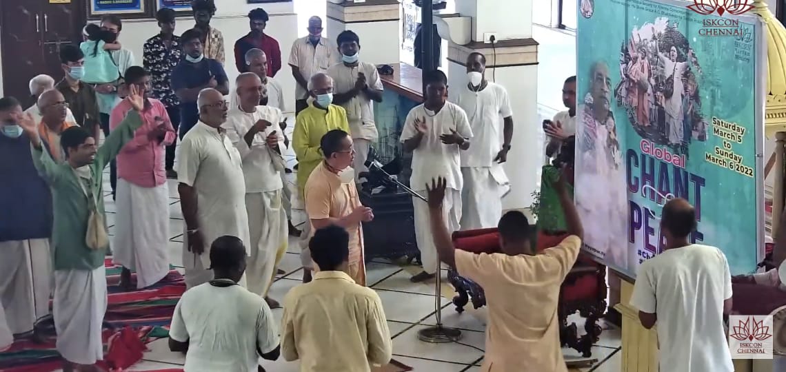 iskcon's tweet photo. #ChantforPeace - Chennai, India https://t.co/KTjSrTuLWa