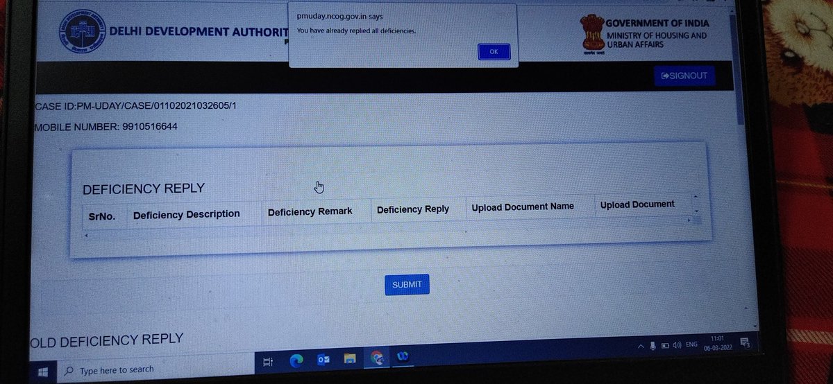 ppjha2003's tweet photo. @official_dda can anyone tells the working days of pmuday processing center? Please also enlighten about process , status is deficiency but there is no query in deficiency 
#DDA #PM-UDAY #PMOIndia https://t.co/P1aXyQNR4p