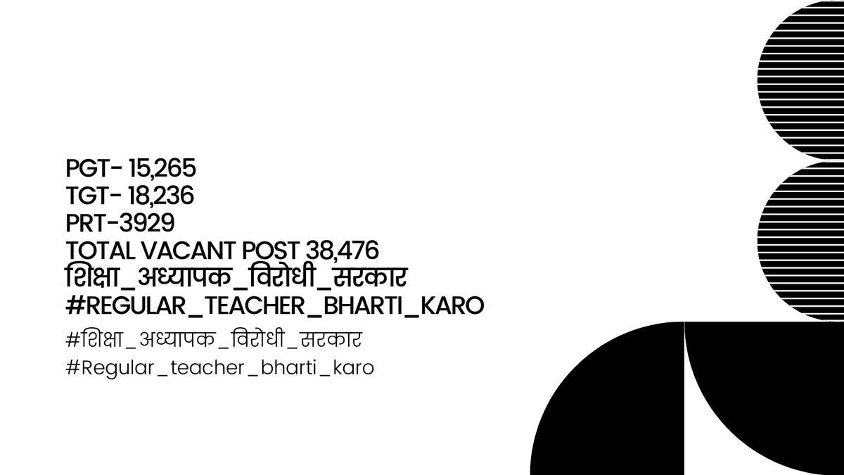 94675Manish's tweet photo. Vacant Post 38476 in Hry teaching Deptt.
Why no recruitment ?
#regular_teacher_bharti_karo
#शिक्षा_शिक्षक_विरोधी_सरकार https://t.co/bEyoqQp2G6