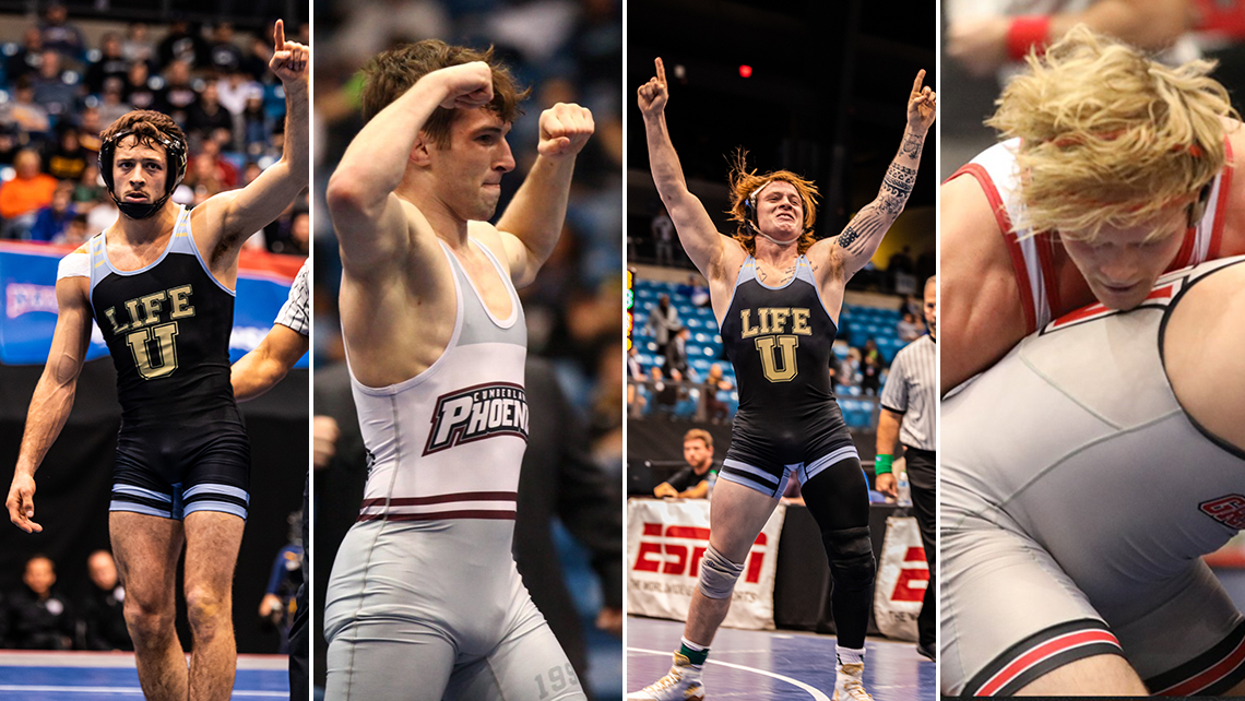 MidSouthSports's tweet image. Men's Wrestling: Braun, Lanham, Smith and Stonecheck Win National Titles at NAIA Men's Wrestling Champion - mid-southconference.org/article/10704