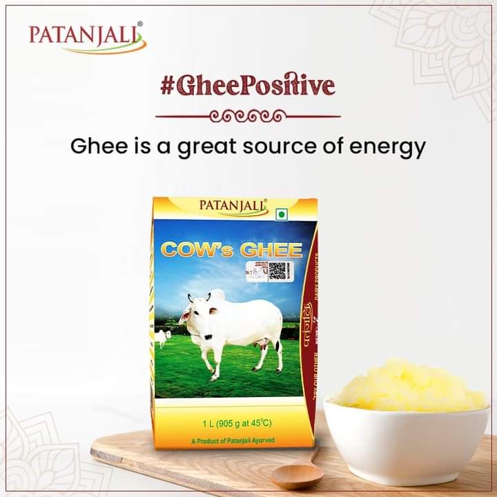 भागदौड़ भरी जिंदगी में सेहत से ना करें ​compromise. Add a spoonful of nutrient-rich Patanjali Cow Ghee in your diet to maintain intestinal health and boost energy.
#Patanjali #PatanjaliCowGhee #PatanjaliGhee #PatanjaliProducts #Ghee <a href="/Santosh00455545/">सोशल योगी सन्तोष @</a> <a href="/Manish__Bari/">मनीष बारी</a>