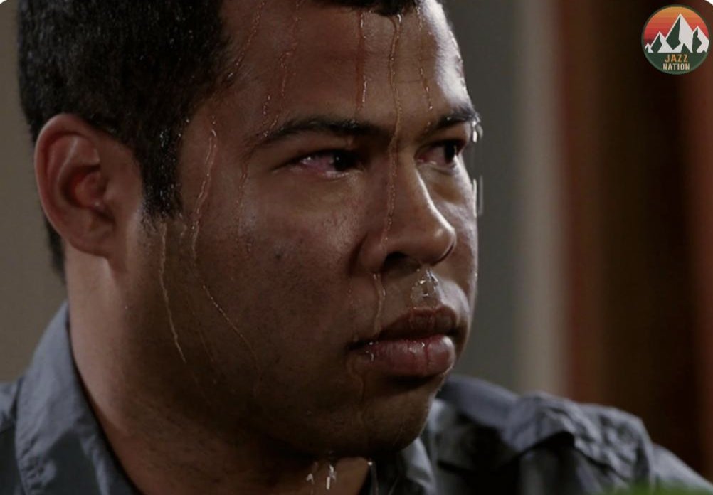 JazzNationCP's tweet photo. Luka Doncic whenever he hears Rudy Gobert's footsteps https://t.co/8Xw7F09kv6