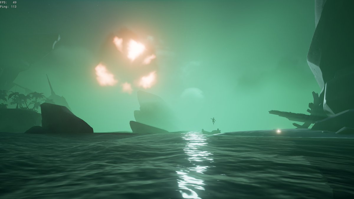 A Misty Moment in <a href="/SeaOfThieves/">Sea of Thieves</a>...when you find that row boat in the shroud right next to a FoF!  #SoTShot