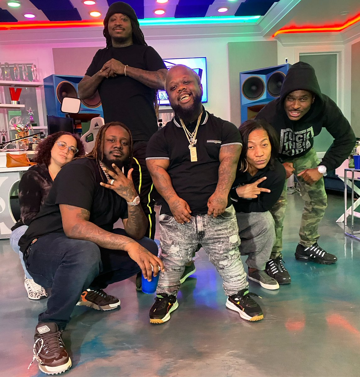 NBRadioPodcast's tweet photo. Have a 💫blessed💫 weekend from our family to yours @MIDGETMACWIN more #NBRP coming your way!!!!

#tpain #midgetmac #podcast #nappyboyent https://t.co/KsoIyZzmTs