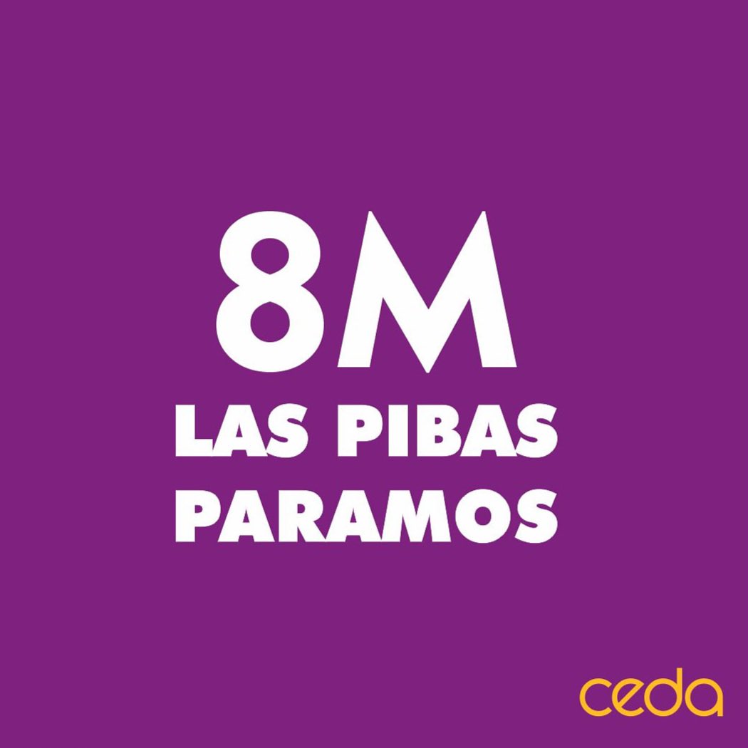 Desde el Ceda convocamos a todas las mujeres de FADU a un paro total de 24hs durante el martes 8 de Marzo.
¡Nos encontramos ese día 17hs en el Hall de FADU para salir en conjunto a la marcha!