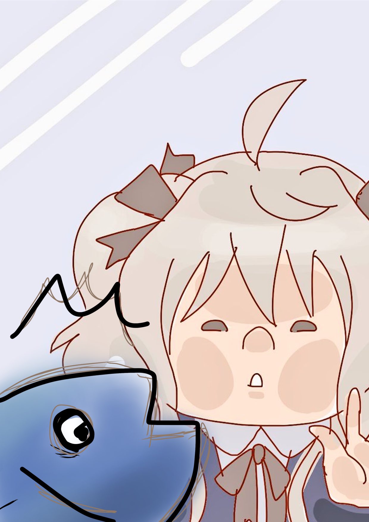 いちご Unknown1853 可愛すぎるイラストwww 不意打ち画像で吹き出しちゃいましたw 体の大きな魚とかだったら私たちはどんなふうに見えてるんでしょうね 笑 何もないところで よく転んで笑われてます イラストは出来心でした T Co Sfuo06oy0w