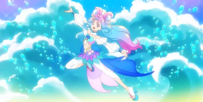 揺らめくオーシャン キュアラメール! Shimmering Ocean Cure Lamer!  #precure