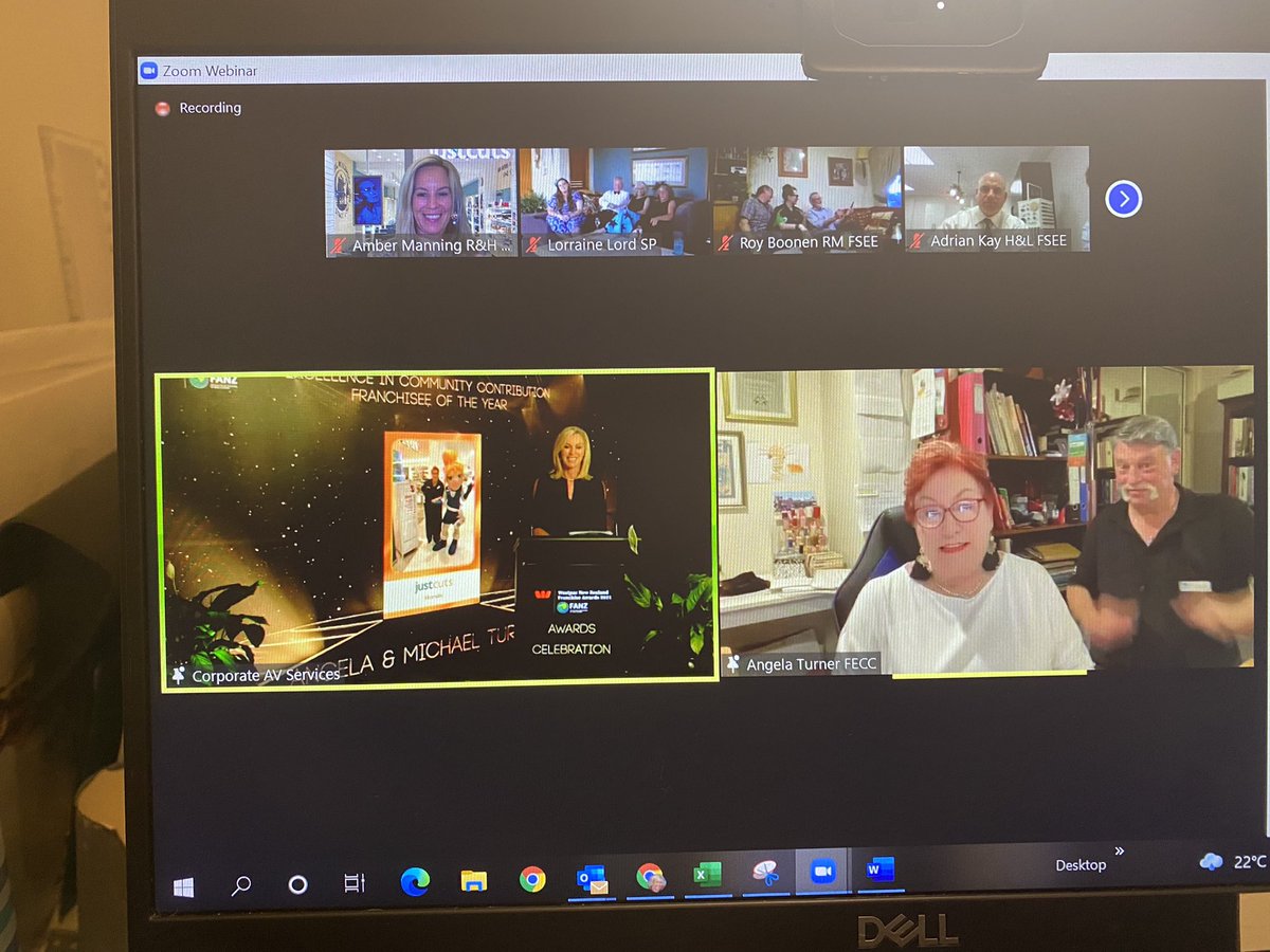 Congratulations to our fabulous franchisees in NZ tonight winning “Excellence in Community contribution Franchisee of the year” #smallbusiness #franchising #justcutsNZ  <a href="/FranchiseAssnNZ/">Franchise Assn NZ</a> 🥇