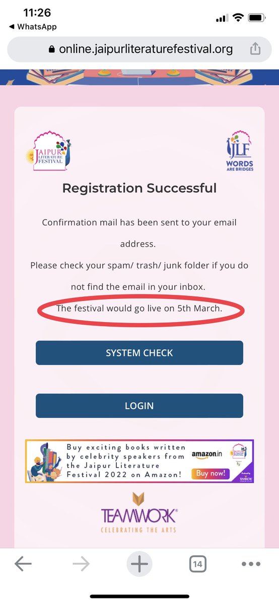 explocityblr's tweet photo. "Would" go live...if what...? What a bizarre use of the conditional. In a festival of literature? ⁦@JaipurLitFest⁩ https://t.co/8wy6jfifEV