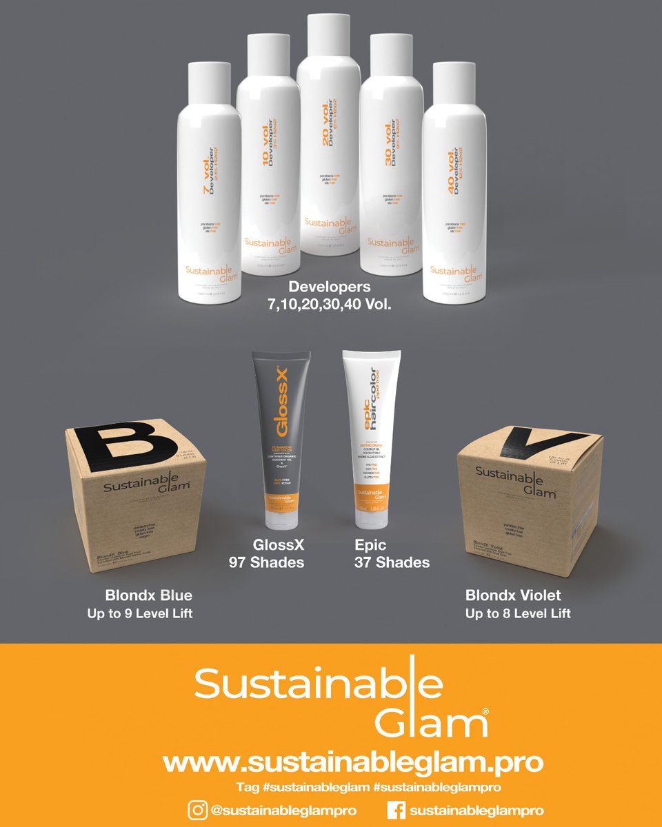 prohaircolor's tweet photo. Sustainable Glam Professional Hair Color Products #sustainableglampro #haircolor #prohaircolor #professionalhaircolor #italianhaircolor #hairlighteners https://t.co/tNs00svGKh