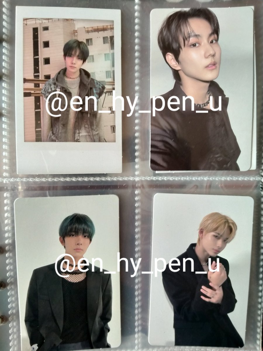 en_hy_pen_u's tweet photo. ขายหมดแจก50฿ 
💫พร้อมส่ง✨
การ์ดทุกใบ 250฿ รส.
พลล.ฮีซึง 190฿ รส.
สนใจDMมาได้เลยค่าา 

#ตลาดนัดENHYEPN #ตลาดนัดเอนไฮเพน https://t.co/nRMPc9k9UX