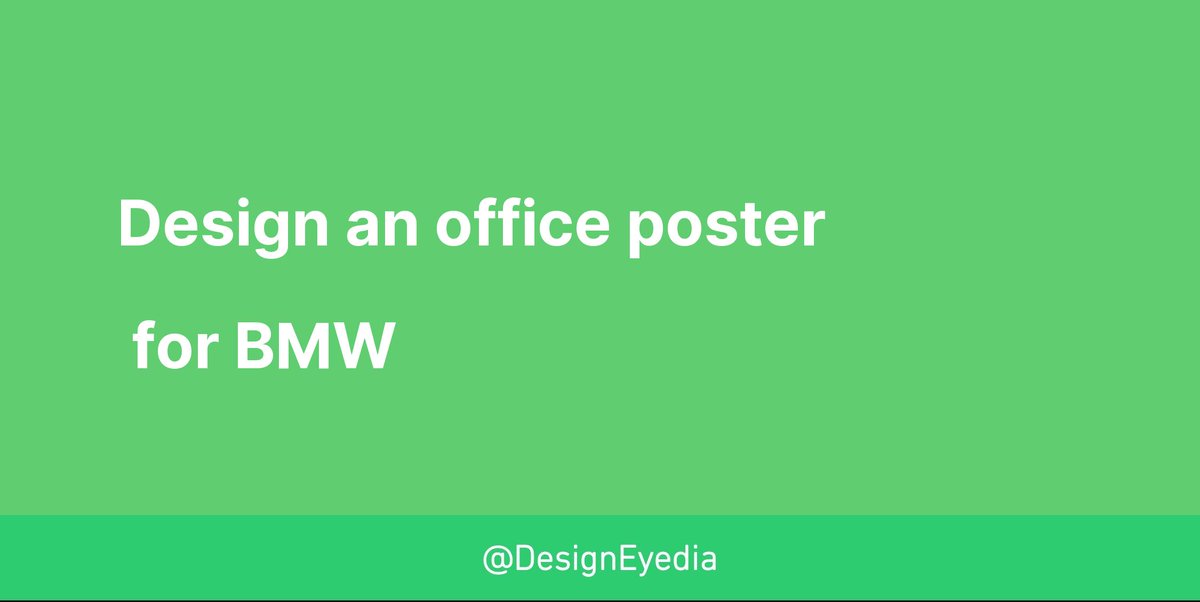 DesignEyedia's tweet photo. Design an office poster for BMW #design #ideas #designeyedia https://t.co/YCEwEWXk74