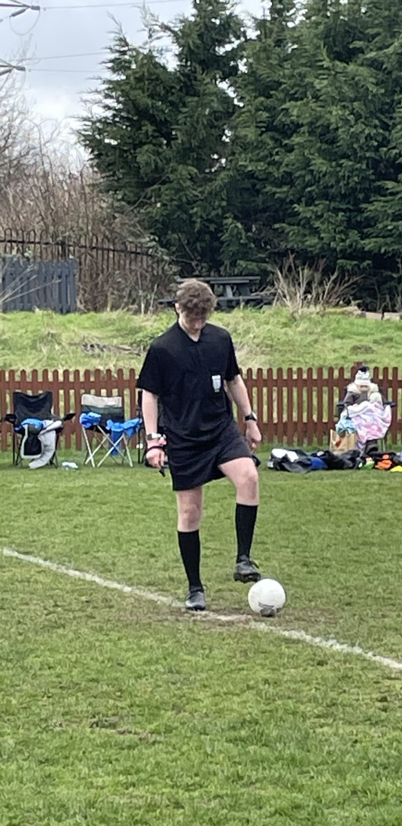 Daniellelenton1's tweet photo. Cody reffed his first few games today - only 14 with ADHD I think he did fab and he loved it. Was lovely to see him helping and encouraging the younger lads. Thanks to @orton_rangersfc @DeepingRangers @yaxleyfc for being great coaches, players and parents. @CambsFAReferees https://t.co/gBpucmUSTK