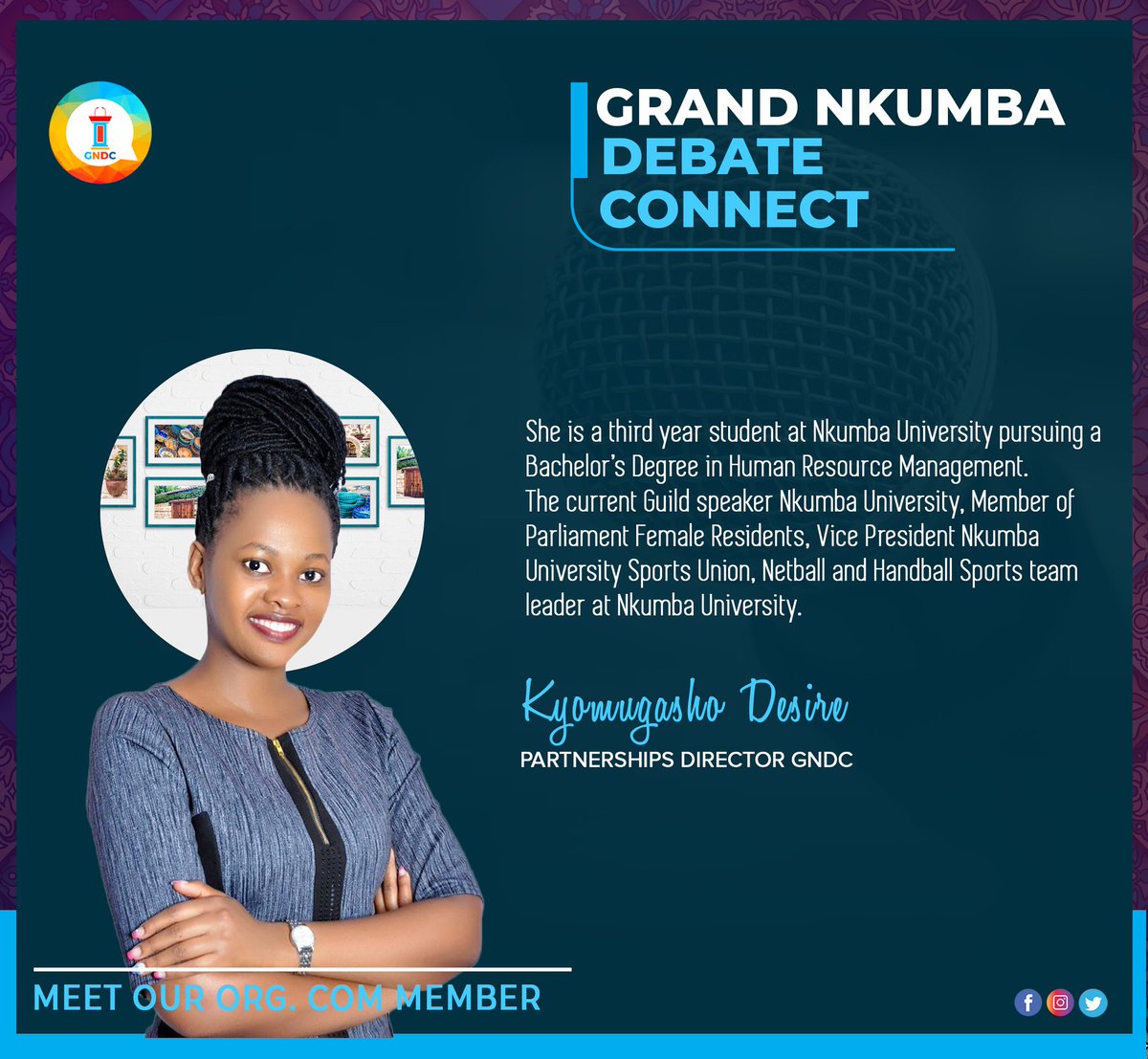 udpccampaign's tweet photo. Meet @kyomugahoDesire guild speaker @ForumGuild and Head of Partnerships GNDC tournament.

#UgandaLetsgo https://t.co/4k4WAvbtSC