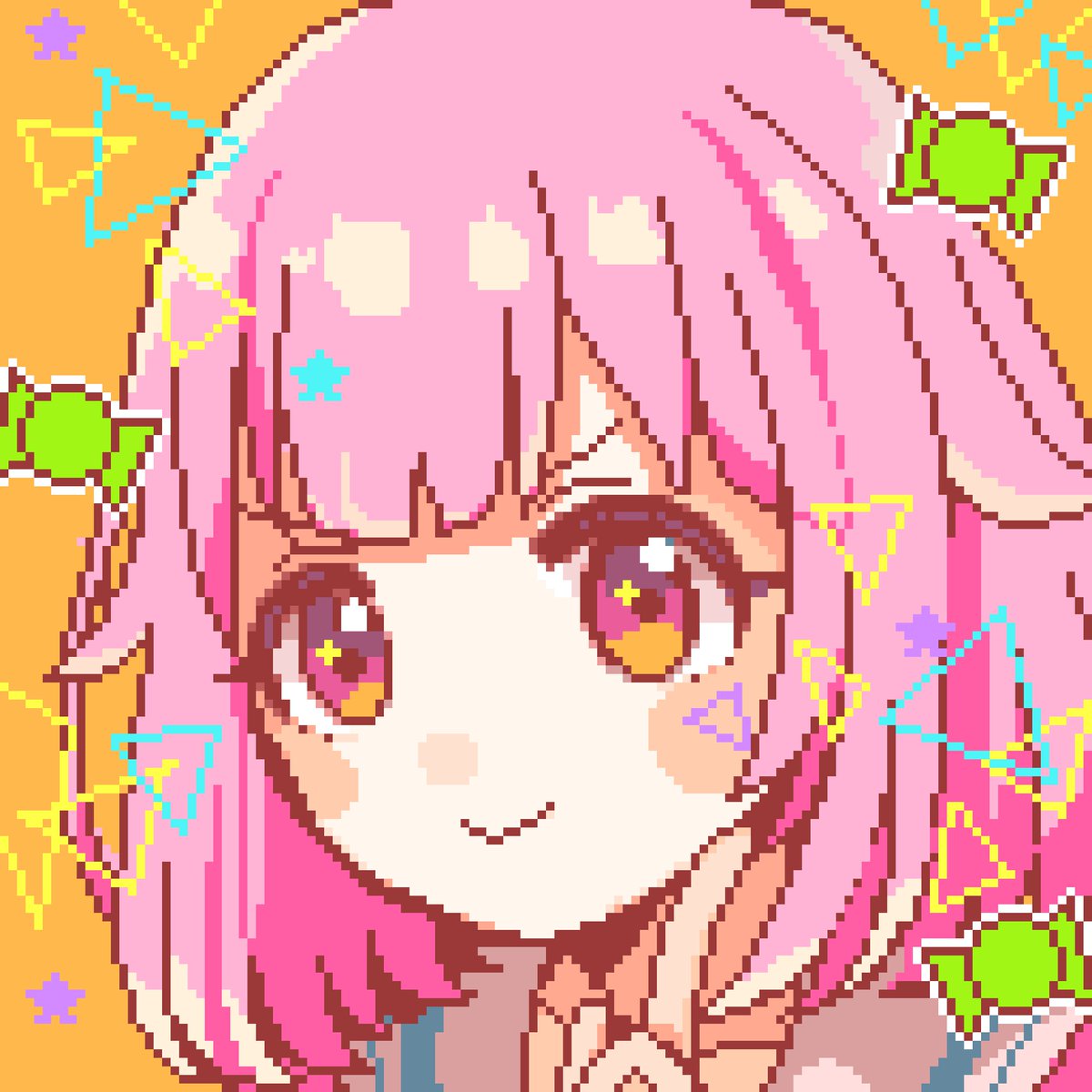 「えむちゃん #prsk_FA  #pixelart 」|むぎちゃのイラスト