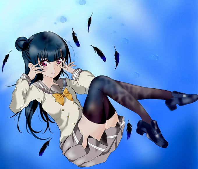 先月から描き続けて「ラブライブ!サンシャイン!!」の津島善子、これで完成かな…😈😮‍💨
背景の海中とか泡とか、はじめて描いたので新鮮でした…お疲れ様でした〜……。
#絵描きさんと繫がりたい
#ラブライブ
#津島善子 