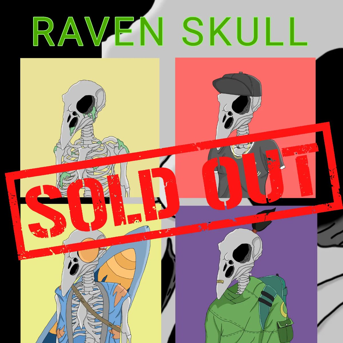 RAVEN SKULL 123 and 4 SOLD 🔥

Congratulations to the new owner <a href="/_CryptoRonin_/">CryptoRonin</a> 🔥 ,thank you for collecting and trusting my project 🥳
.
Find more collections available now on <a href="/opensea/">OpenSea</a>
.
.
#nft #nftart #nftartists #nftcollector #nftcollectors #nftcollectibles #nftcommunity
