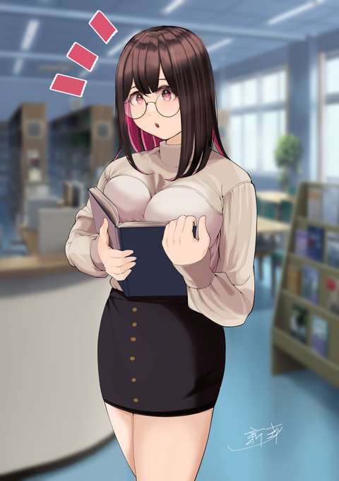 061「 in the university library.」
#LizArtwork 