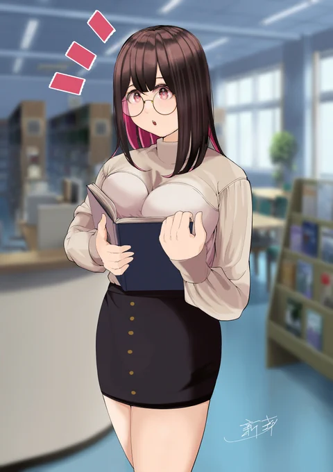 061「 in the university library.」
#LizArtwork 