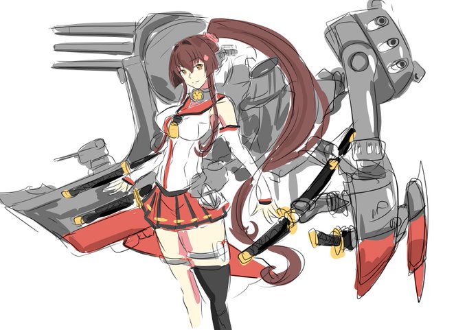 大和に斬馬刀ってかっこいいのだけど、いざ動かそうと思うとなかなか難しい
AGPに刀持たせて色々ポージング

やっぱハッタリの効いた構図にしたいので 