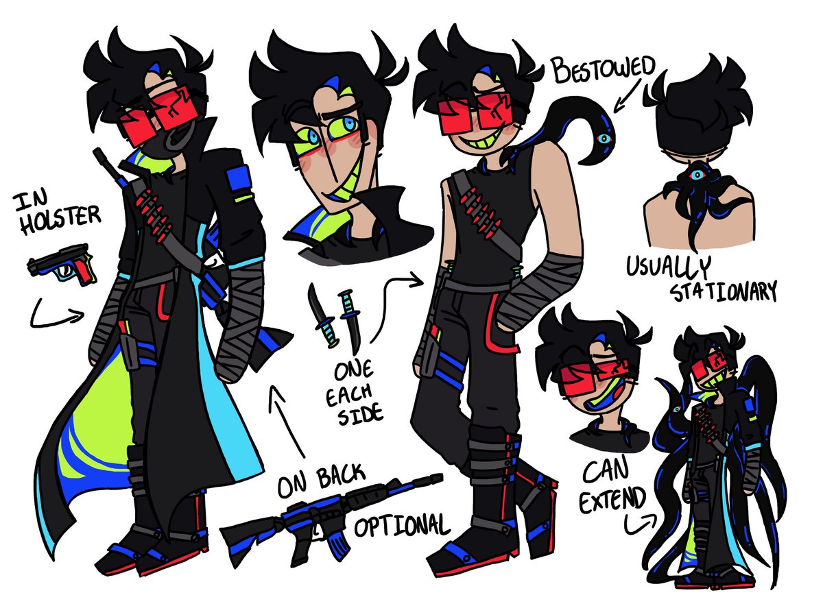 cyancybershock's tweet photo. hi, i'm cy! I'm just a trans guy artist who's way more into character design than illustration. More Below! 

sorry for white backgrounds, twitter hates me <3 https://t.co/3wNbX4jGCC