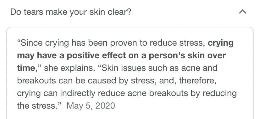 when I’m asked about my skincare routine…