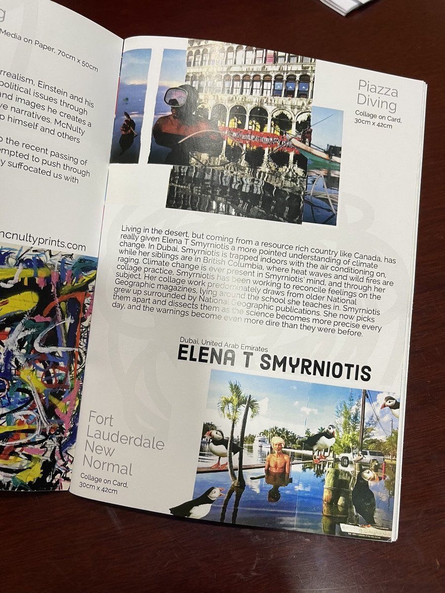 EIS_Meadows's tweet photo. Ms Smyrniotis has been featured in Artists Responding to  @artistsrespond1 magazine this week celebrating her as an artist. It’s so good to celebrate our amazing teachers achievements outside of school too. @KHDA @iborganization https://t.co/PYC55CPAEf
