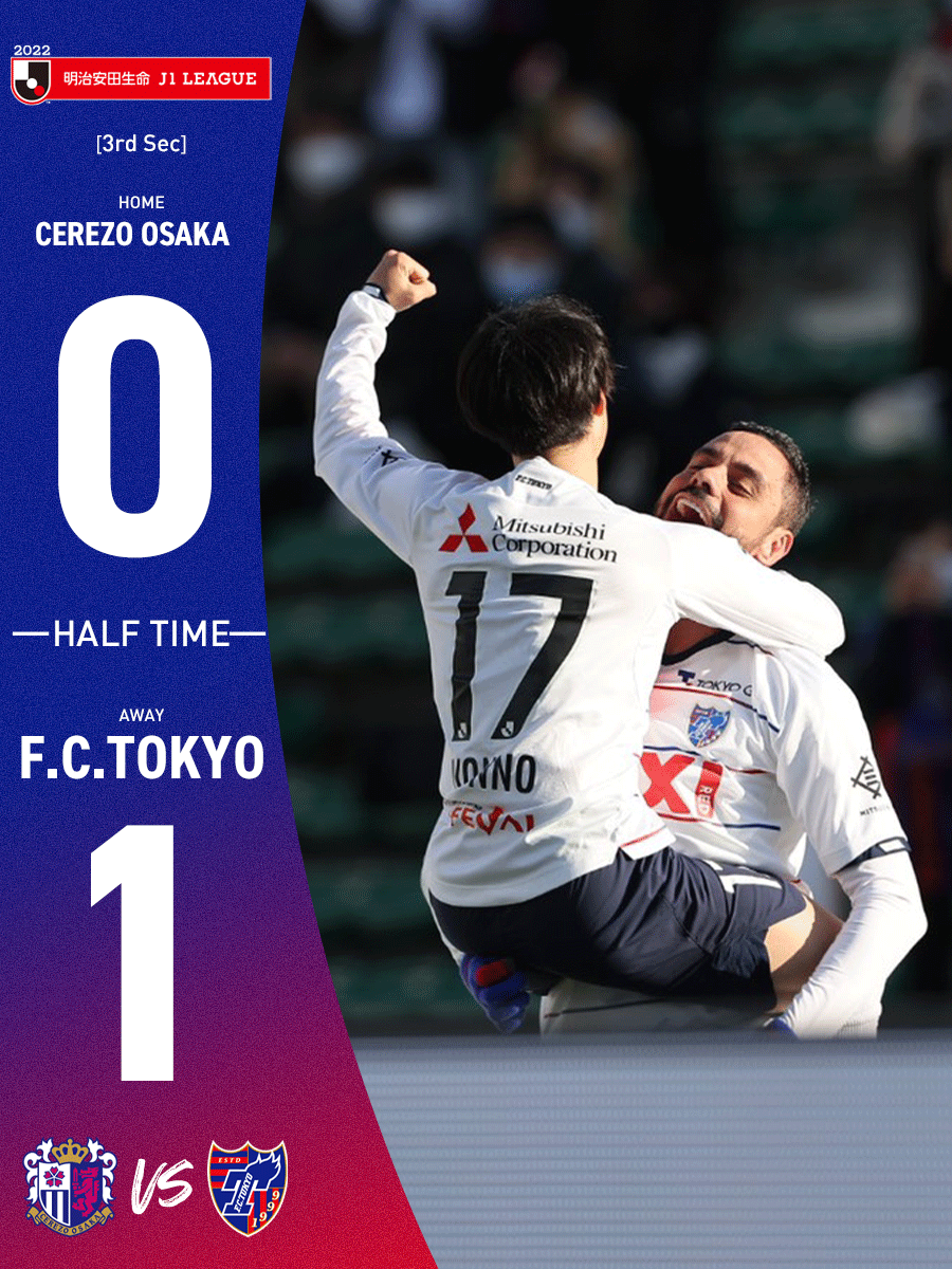 Twitter 上的 Fc東京 公式 9 3 H 横浜fm戦 Lifewithfctokyo Halftime Tokyocosaka 22明治安田生命j1リーグ第3節 セレッソ大阪 0 1 Fc東京 Dazn で配信中 T Co Fcrxd6zbsq Fctokyo Tokyo T Co Vg2zuuvkxy Twitter