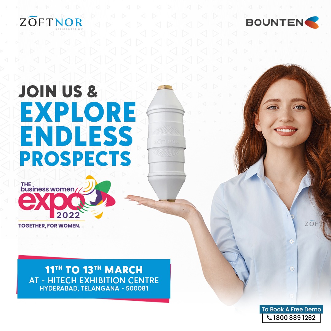 BountenGlobal's tweet photo. We are glad to announce that we, the Bounten team are going to be a part of the Business Women Expo - 2022, where everyone gets to explore all sorts of possibilities and get exposed to new strategies.
#Zoftnor #SolutionForHardWater #HardWater #PureAndSafe #WaterSoftener https://t.co/0KydaxWQZN