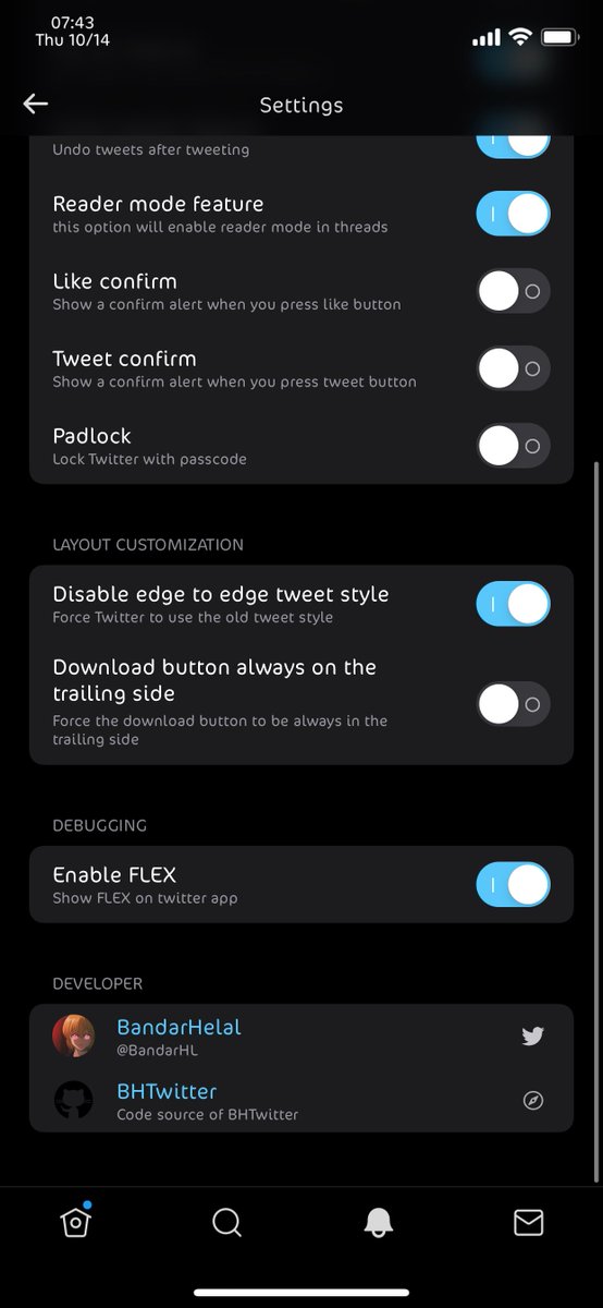 AbdallaAlnaeb's tweet photo. 🔴اداة تويتر
BHTwitter 🛠 v2.9.2
Awesome tweak for Twitter
▪️تنزيل مقاطع الفيديو (حتى لو كان الحساب خاص)
▪️تحميل الصور بأعلى جودة
▪️التراجع عن ميزة التغريد
▪️تاكيد التغريدة
▪️تاكيد الاعجاب 
وغيرها 
🔸السورس https://t.co/A4aemKlaTb
🔹ملف deb
https://t.co/ggUg3moHQX https://t.co/Im7XjcBu7I
