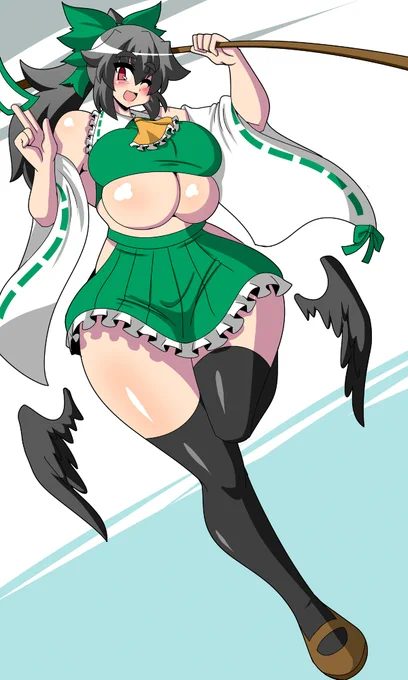 巫女の日に巫女服着てくれたお空ちゃん。
霊夢「・・・すごいことになってるぞこの野郎(畏怖)」 