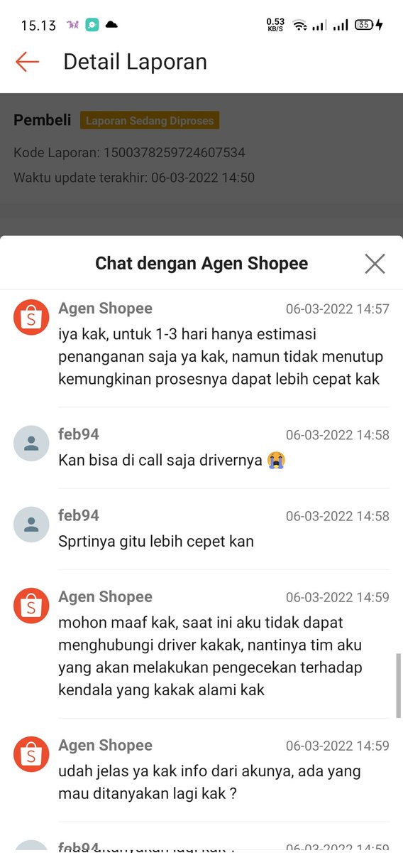 febrianaintan94's tweet photo. Cs @shopeefood_id gak solutif. Pesenan tak sesuai/salah kan bisa call driver/merchantnya untuk dituker. Toh masih utuh makanannya sudah dikirim buktinya. Tapi harus nunggu 1-3 hari laporan buseet. Tolong strategi handle case gini bisa diperbaiki, biar lebih efektif &amp; cepet https://t.co/evIuYk0BtO