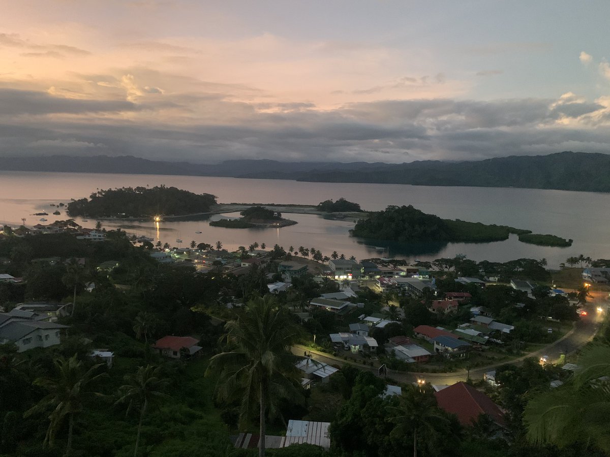 maivanualevu's tweet photo. Sunset over Savusavu and the bay … let’s hope the Nawi island development project will be in harmony with this magical place  and its natural beauty #savusavu #savusavubay #maivanualevu #fijiansunset #vanualevu https://t.co/lPNTNhrIEr