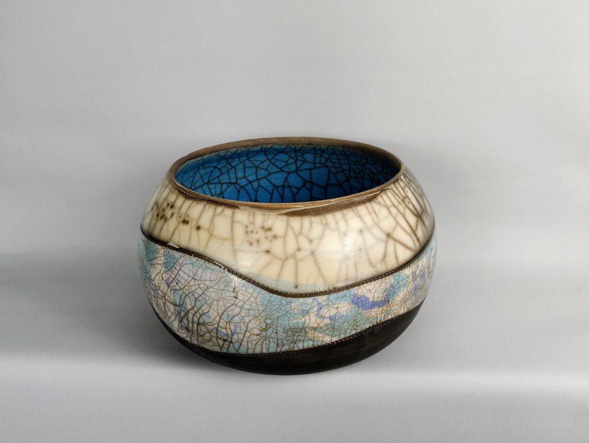 PLEASE HELP ANIMALS IN UKRAINE. I am selling this raku fired #spacepot inspired by <a href="/astro_timpeake/">Tim Peake</a> <a href="/ESA/">European Space Agency</a> to help animals in Ukraine. The pot is £95 including postage (within the UK) and the full £95 will be donated to <a href="/PETA/">PETA</a> for their global compassion fund.Message me to purchase.