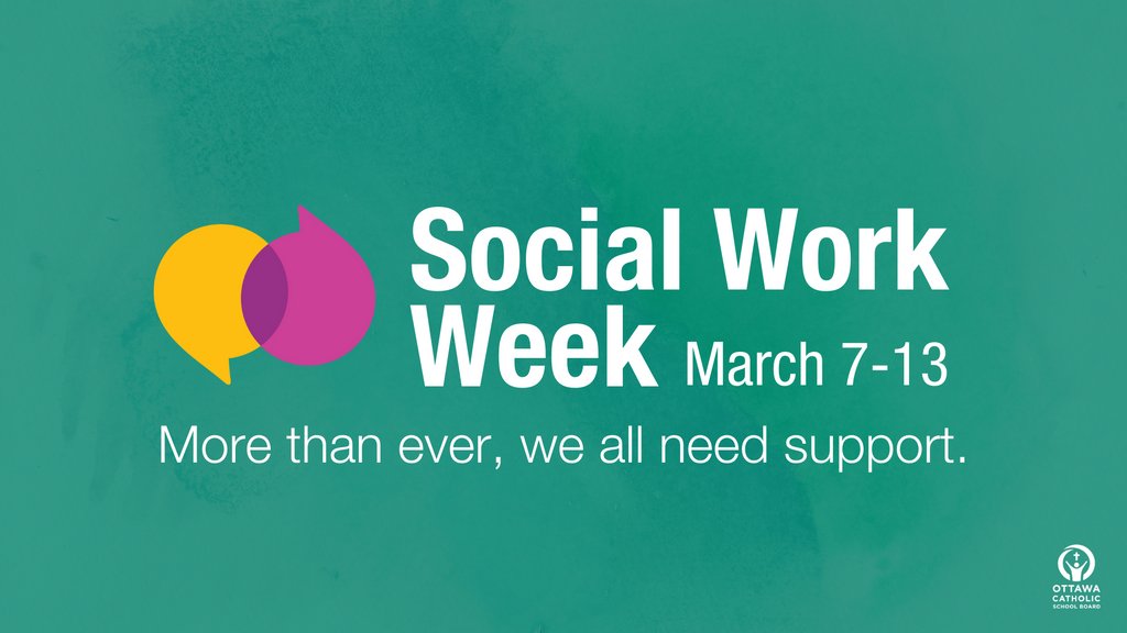 🎉For #SocialWorkWeek, we recognize the integral support that Ontario social workers provide our communities, and we appreciate the essential work that they do. #ocsbBeCommunity