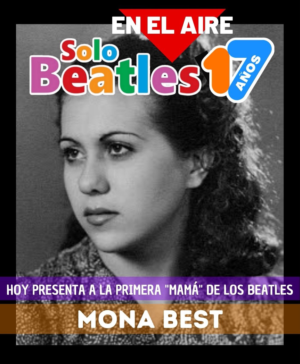 adoldiaz's tweet photo. Estamos en el aire con #SoloBeatles y Mona Best, la "mamá" de Los Beatles. Por la 90.1 FM Radio Mix. De 10.00 a 12.00. https://t.co/RoED84mYlT