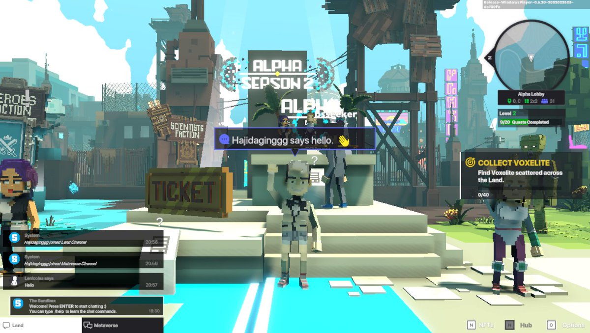 hajidaginggg's tweet photo. @TheSandboxGame I just participated in the daily #SandboxAlphaS2Contest for a chance to earn up to 1,000 $SAND! Day 1 - Selfie with the S2 Alpha Pass. Check out my screenshot below! 👇 #SandboxAlphaS2 https://t.co/NSDicu4SgI