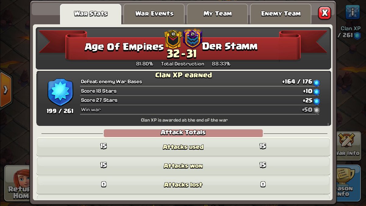 TeamNoblesplays's tweet photo. AOE pulled the "rabbit out of the hat"trick. 
AOE are magicians ?? right ??
1 base rehit which was 2* already and 1*
A much needed win to get our cwl back on track. Uff, Cwl makes admins age faster than [redacted] #TH14 #ClashOfClans #InvictusNobles https://t.co/e6YGaiZseY